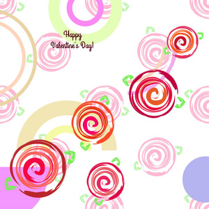 s Day, rose, flower, greeting card, vector background