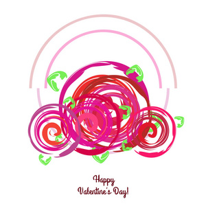 s Day, rose, flower, greeting card, vector background