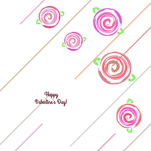 s Day, rose, flower, greeting card, vector background