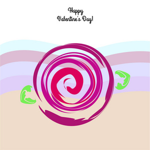 s Day, rose, flower, greeting card, vector background