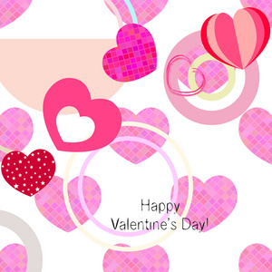 s Day, heart, greeting card, vector background