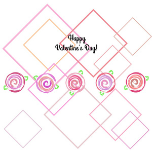 s Day, rose, flower, greeting card, vector background