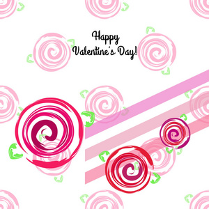 s Day, rose, flower, greeting card, vector background