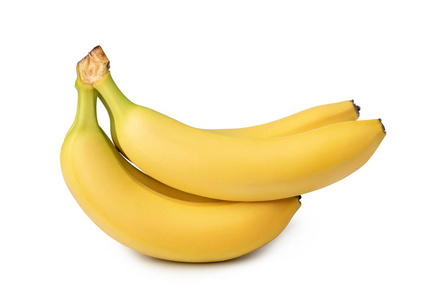 香蕉果实分离在白色背景上