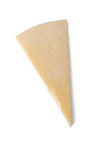 白色背景上的帕尔马干酪