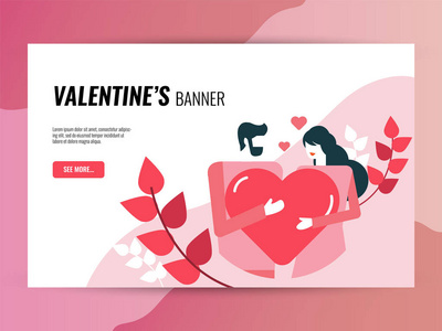 s day horizontal  banner template for website, social media and 