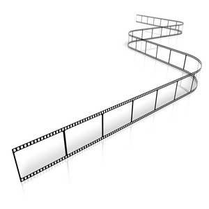 电影概念3D电影磁带