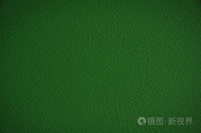 绿色皮革纹理用作背景