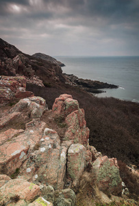 沿海国家公园的锯齿状悬崖。 库拉伯格瑞典。