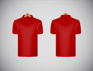 s slimfitting short sleeve polo shirt. Red polo shirt with wood