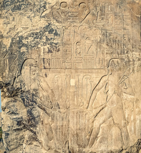 古埃及的古代象征，古埃及的墓壁上的皇家城市卢克索