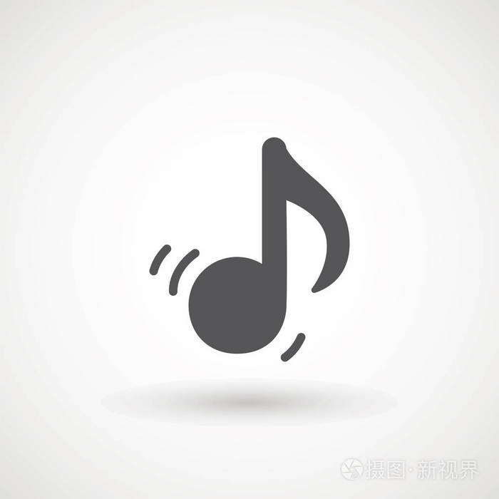 音乐笔记图标页面符号为您的网站设计徽标 应用程序 ui.