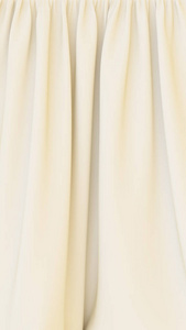 白色窗帘。轻薄的奶油面料..很漂亮的背景。高分辨率。