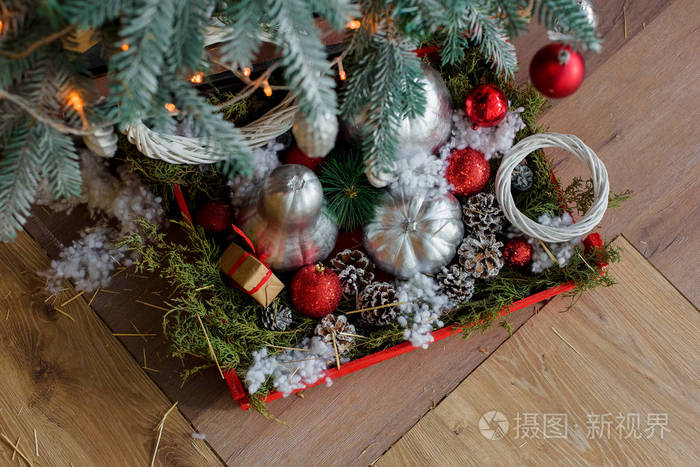 christmas tree decorated with
