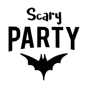 万圣节嬉皮士可怕的派对徽章标签与蝙蝠。 招牌印花及邮票