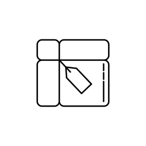 包裹。标志和符号可用于网页，标志，移动应用，UI，UX在白色背景