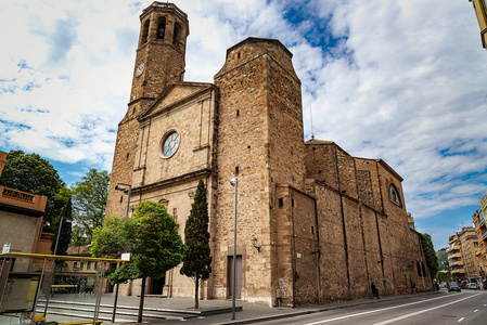 教堂在巴塞罗那附近的萨里亚加泰罗尼亚西班牙。