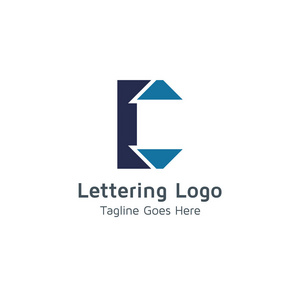 字母c向量标志适用于商标或商业企业
