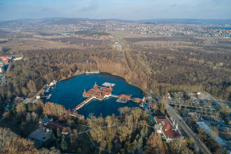 匈牙利黑维兹热湖航空照片