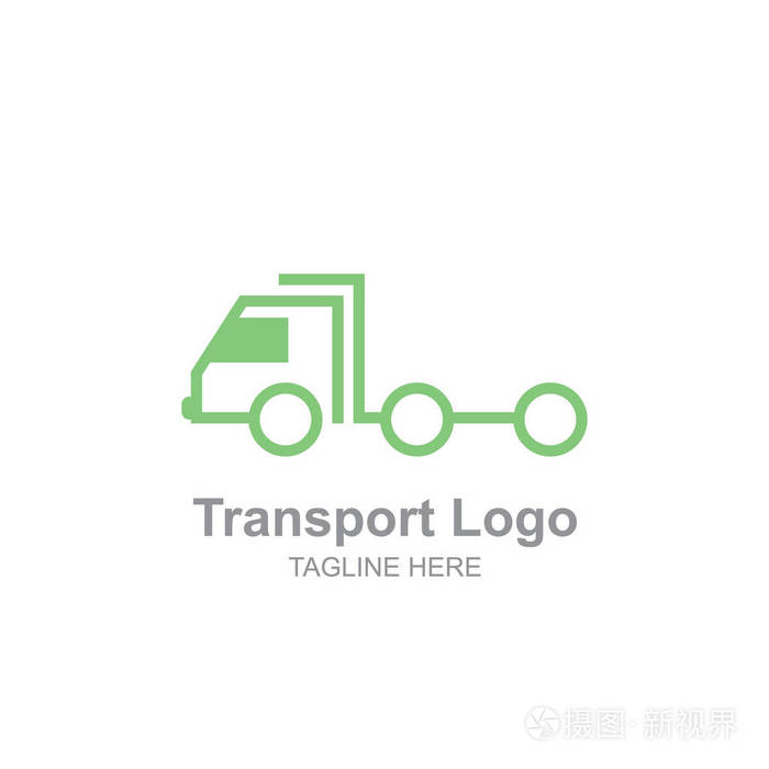 简易运输卡车标志