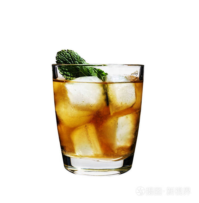 鸡尾酒, 朗姆酒, 薄荷, 冰, 酒精, 可乐, 不含酒精, 酒精