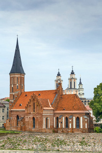 VytautasGreat教堂是立陶宛考纳斯老城区的一座罗马天主教教堂，是该市最古老的教堂之一，也是立陶宛哥特式建筑的一个重要例