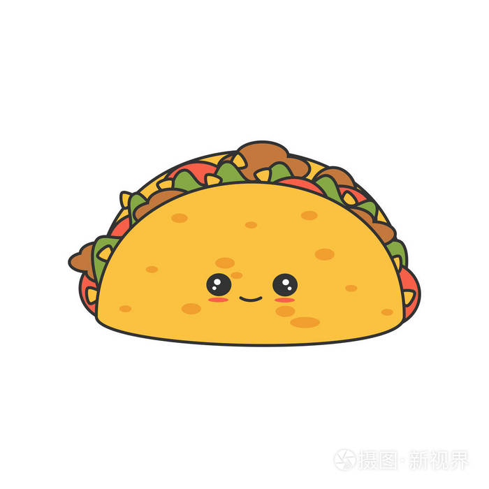 可爱的卡通矢量卡通矢量玉米饼