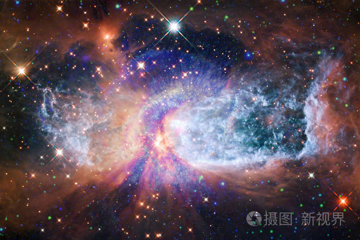 美丽的星云星场外太空的星团