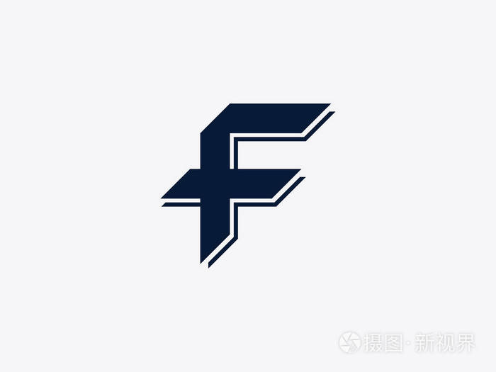 矢量字母f标志设计模板品牌和身份的字母标签字体标志