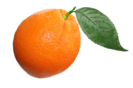 在一个孤立的白色背景上美味的橙色水果。很好吃的水果。白色猕猴桃