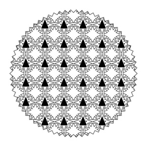 图案形状圆圈图形背景样式矢量插图