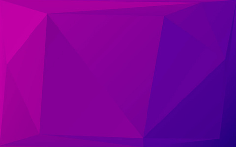 紫色和蓝色梯度低聚背景。 大三角形图案现代设计。 几何梯度背景折纸风格。 多边形镶嵌模板与位置的内容。 矢量图。