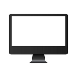 计算机显示器与白色屏幕模拟了。向量