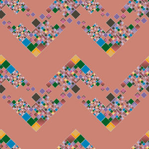 艺术立方体和方块形状壁纸无缝抽象矢量插图