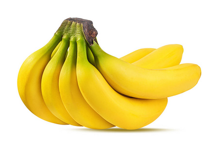 香蕉分离在白色背景上