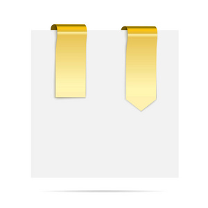 金色丝带设计中的矢量设计元素