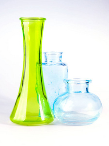 老式透明玻璃花瓶