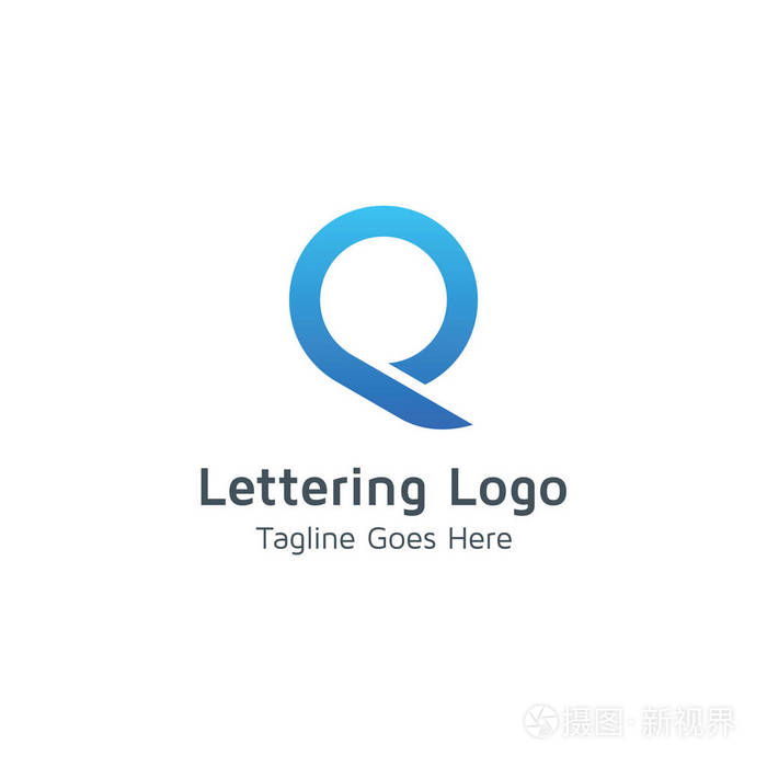 字母q设计字母表向量标志