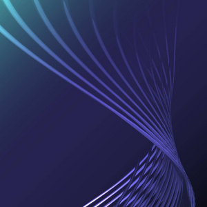美丽的蓝色抽象的神奇能量电螺旋扭曲宇宙火格子从线, 条, 棒, 棒发光在蓝色的背景发光。向量例证。纹理