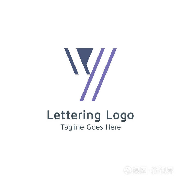 字母y设计字母表向量标志