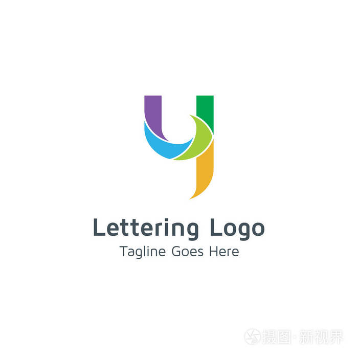 字母y设计字母表向量标志