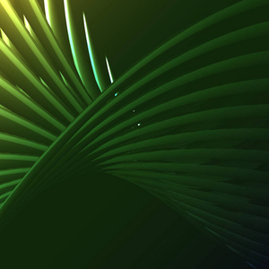 美丽的绿色抽象的神奇能量电螺旋扭曲