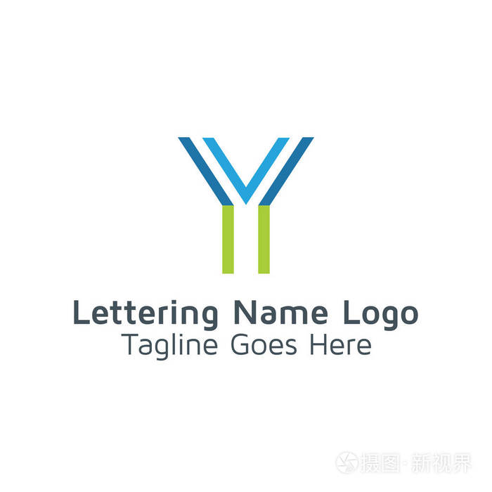 字母y设计字母表向量标志