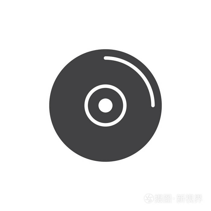 cd或dvd符号标志插图.