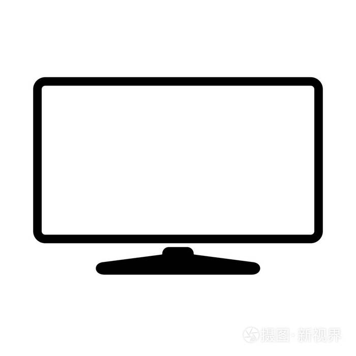 监视器图标现代电视图标