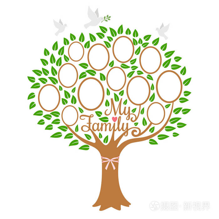 家谱世代, 家谱树与相片地方