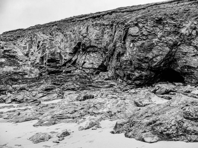 康沃尔圣阿格尼斯的岩石和惊人的海岸线旅行摄影