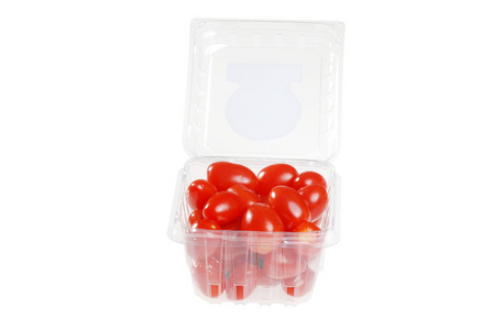 樱桃番茄的一个塑料容器