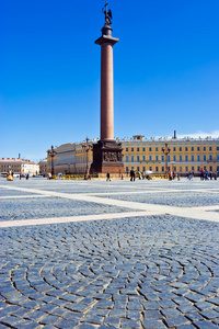在圣彼得堡宫殿广场