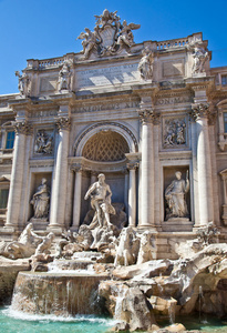 fontana di trevi罗马，意大利